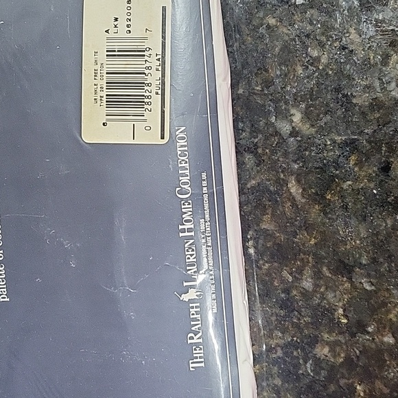 NWT White Ralph Lauren Full Flat Sheet 100% Cotton Wrinkle Free 200 Thread - Picture 4 of 5